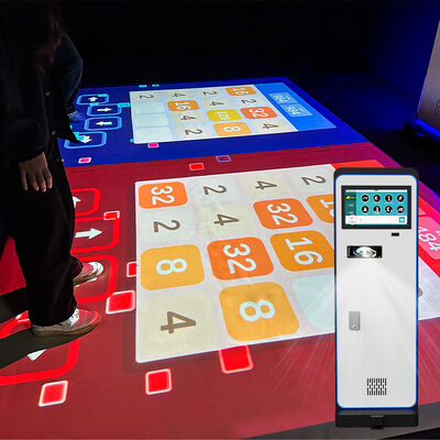 Buen precio Proyector de piso interactivo móvil de 5000 lúmenes con más de 40 juegos y sistema de proyección interactivo todo en uno Plug-and-Play en línea