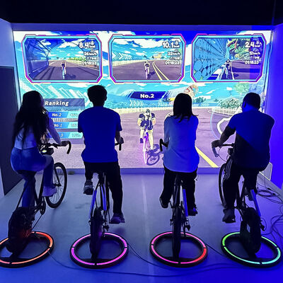 Buen precio Sistema de Ciclismo Gamificado con 3500 lumens de brillo y 1280*800 de resolución para actualizaciones de juego gratuitas de por vida en línea