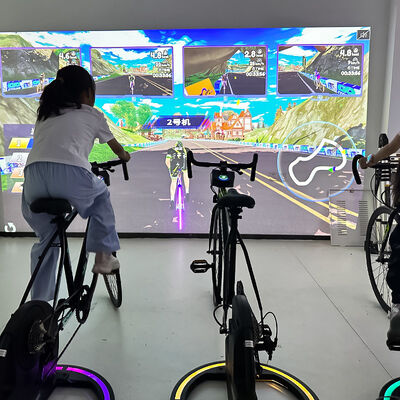Buen precio Bicicleta de proyección interactiva con brillo de 3500 lumens y resolución de 1280 * 800 para actualizaciones de juego gratuitas de por vida en línea