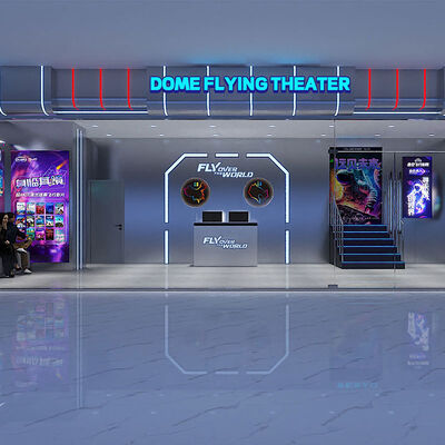 Buen precio Gran Teatro Volante de Cúpula con asientos Matrix y experiencia cinematográfica de 360 grados para parques deportivos en línea