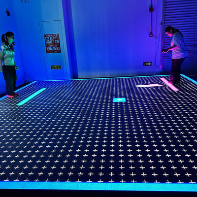 Calidad Juego Interactivo de Piso LED Aurora Motion 6x6m con Pantalla de 36m² para Espacios de 7x7m Fábrica