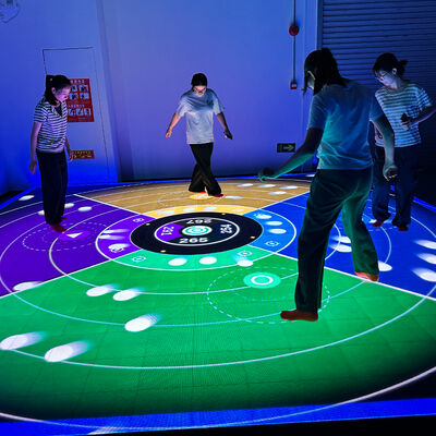 Calidad Sistema de juego interactivo de LED de Aurora Motion XR con 6 de 10 juegos populares, pantalla de 5m*5m de 50/55 pulgadas y capacidad de 100-500 kg Fábrica